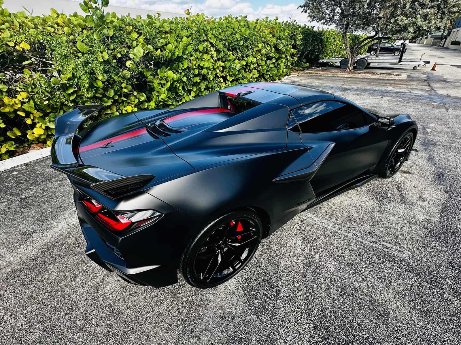 Satin black supercar protected with XPEL Stealth matte PPF at Auto SuperShield