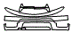 Grille and Bumper Kit pattern for the 2001 Toyota 4Runner