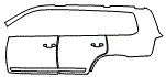 Door and Rear Fender Kit pattern for the 2021 Toyota LandCruiser
