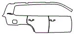 Rear Fender and Door Kit pattern for the 2021 Toyota LandCruiser