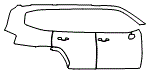 Door and Rear Fender Kit pattern for the 2022 Toyota LandCruiser 300