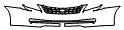 Grille and Bumper Kit pattern for the 2005 Toyota Avalon