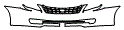 Grille and Bumper Kit pattern for the 2005 Toyota Avalon