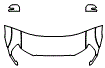 Hood, Fender and Mirror Kit pattern for the 2014 Toyota Tacoma