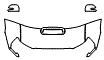 Hood, Fender and Mirror Kit pattern for the 2014 Toyota Tacoma