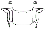 Full Hood, Fender and Mirror Kit pattern for the 2014 Toyota Tacoma