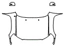 Full Hood, Fender and Mirror Kit pattern for the 2014 Toyota Tacoma