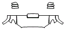 Hood, Fender and Mirror Kit pattern for the 2019 Toyota Tacoma