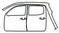 Door and Rear Fender Kit pattern for the 2019 Toyota Tacoma