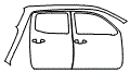 Door and Rear Fender Kit pattern for the 2019 Toyota Tacoma