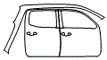 Door and Rear Fender Kit pattern for the 2019 Toyota Tacoma