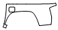 Outer Bed Panel Kit pattern for the 2019 Toyota Tacoma