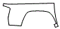 Outer Bed Panel Kit pattern for the 2019 Toyota Tacoma