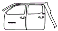 Door and Rear Fender Kit pattern for the 2019 Toyota Tacoma