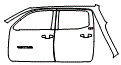 Door and Rear Fender Kit pattern for the 2019 Toyota Tacoma