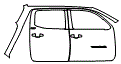 Rear Fender and Door Kit pattern for the 2019 Toyota Tacoma