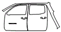 Door and Rear Fender Kit pattern for the 2019 Toyota Tacoma