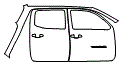 Door and Rear Fender Kit pattern for the 2019 Toyota Tacoma