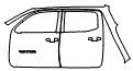 Door and Rear Fender Kit pattern for the 2019 Toyota Tacoma