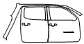 Rear Fender and Door Kit pattern for the 2019 Toyota Tacoma