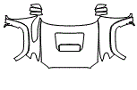 Full Hood, Fender and Mirror Kit pattern for the 2019 Toyota Tacoma