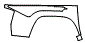 Outer Bed Panel Kit pattern for the 2019 Toyota Tacoma