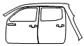 Rear Fender and Door Kit pattern for the 2019 Toyota Tacoma