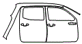 Rear Fender and Door Kit pattern for the 2019 Toyota Tacoma