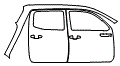 Rear Fender and Door Kit pattern for the 2019 Toyota Tacoma