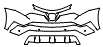 Bumper Kit pattern for the 2018 Toyota RAV4