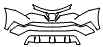 Bumper Kit pattern for the 2018 Toyota RAV4