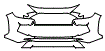 Bumper Kit pattern for the 2019 Toyota RAV4 (Canada Only)