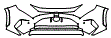 Bumper Kit pattern for the 2025 Toyota RAV4