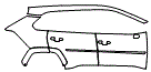 Door and Rear Fender Kit pattern for the 2019 Toyota RAV4 (Canada Only)