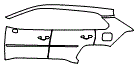 Door and Rear Fender Kit pattern for the 2019 Toyota RAV4 (Canada Only)