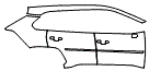 Door and Rear Fender Kit pattern for the 2019 Toyota RAV4 (Canada Only)