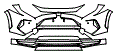 Bumper Kit pattern for the 2024 Toyota RAV4 Prime