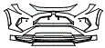 Bumper Kit pattern for the 2024 Toyota RAV4 Prime