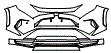 Bumper Kit pattern for the 2024 Toyota RAV4 Prime