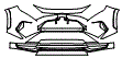 Bumper Kit pattern for the 2024 Toyota RAV4 Prime