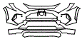 Bumper Kit pattern for the 2022 Toyota RAV4
