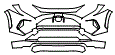 Bumper Kit pattern for the 2025 Toyota RAV4