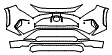 Bumper Kit pattern for the 2022 Toyota RAV4