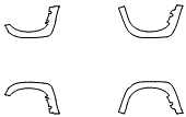 Fender Flare Kit pattern for the 2008 Toyota Tundra