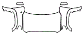 Full Hood, Fender and Mirror Kit pattern for the 2014 Toyota Tundra