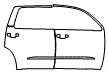 Door Kit pattern for the 2008 Toyota Sequoia