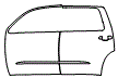 Door Kit pattern for the 2008 Toyota Sequoia