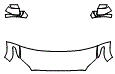 Hood, Fender and Mirror Kit pattern for the 2026 Toyota Tundra