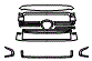 Grille Kit pattern for the 2018 Toyota Sequoia