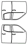 Door Kit pattern for the 2026 Toyota Tundra
